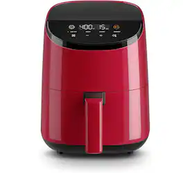 FINEAK - 2.1 Qt Quiet Mini Air Fryer for Healthy Meals - Red