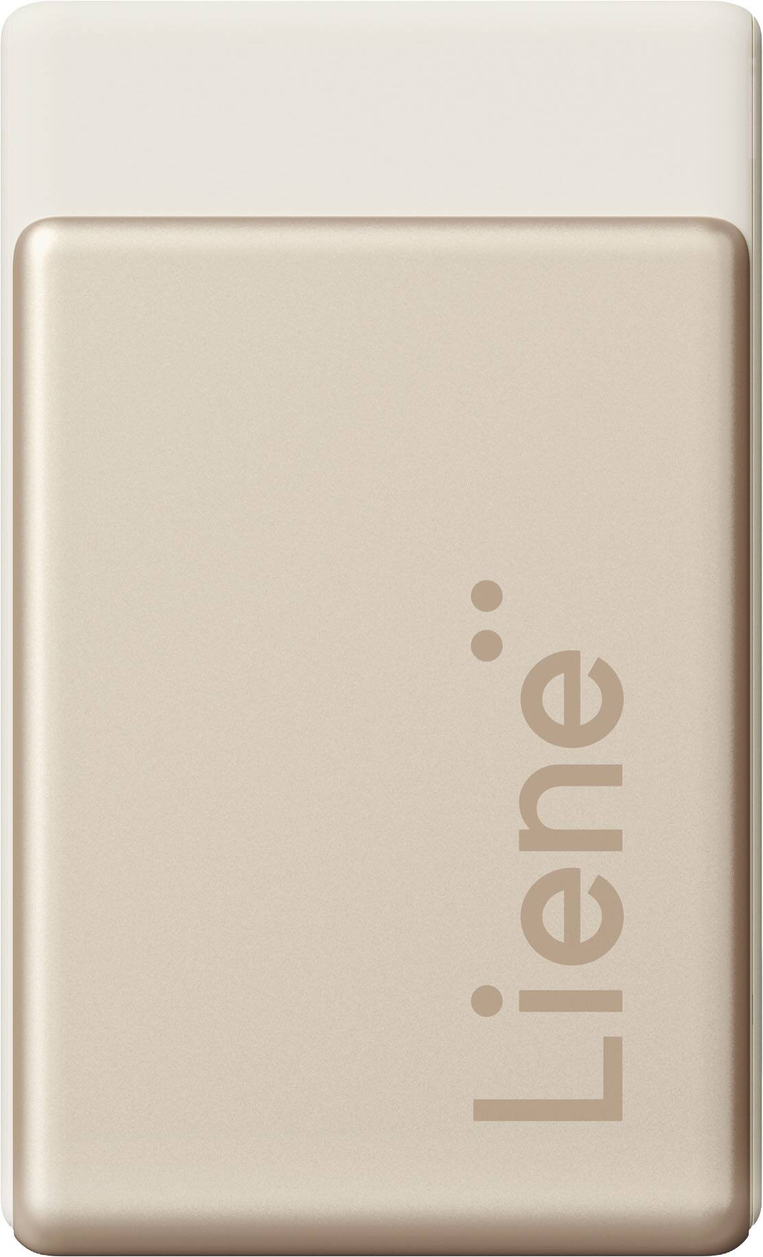 Angle. Liene - Liene Pearl N200 Pro 2x3 Inch Wireless Photo Printer, with 10 sheets of paper - Gold.