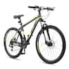 Front. Winado - 26" Front Suspension Mountain Bike 21 Speeds Men Women Bikes Bicycle MTB Bike Double Disc Brake, Suspension Fork - Black & yellow.