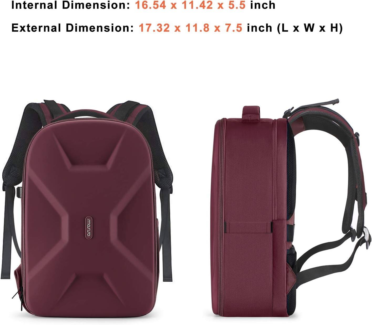 Internal Dimension: 16.54 x 11.42 x 5.5 inch  
External Dimension: 17.32 x 11.8 x 7.5 inch (L x W x H)