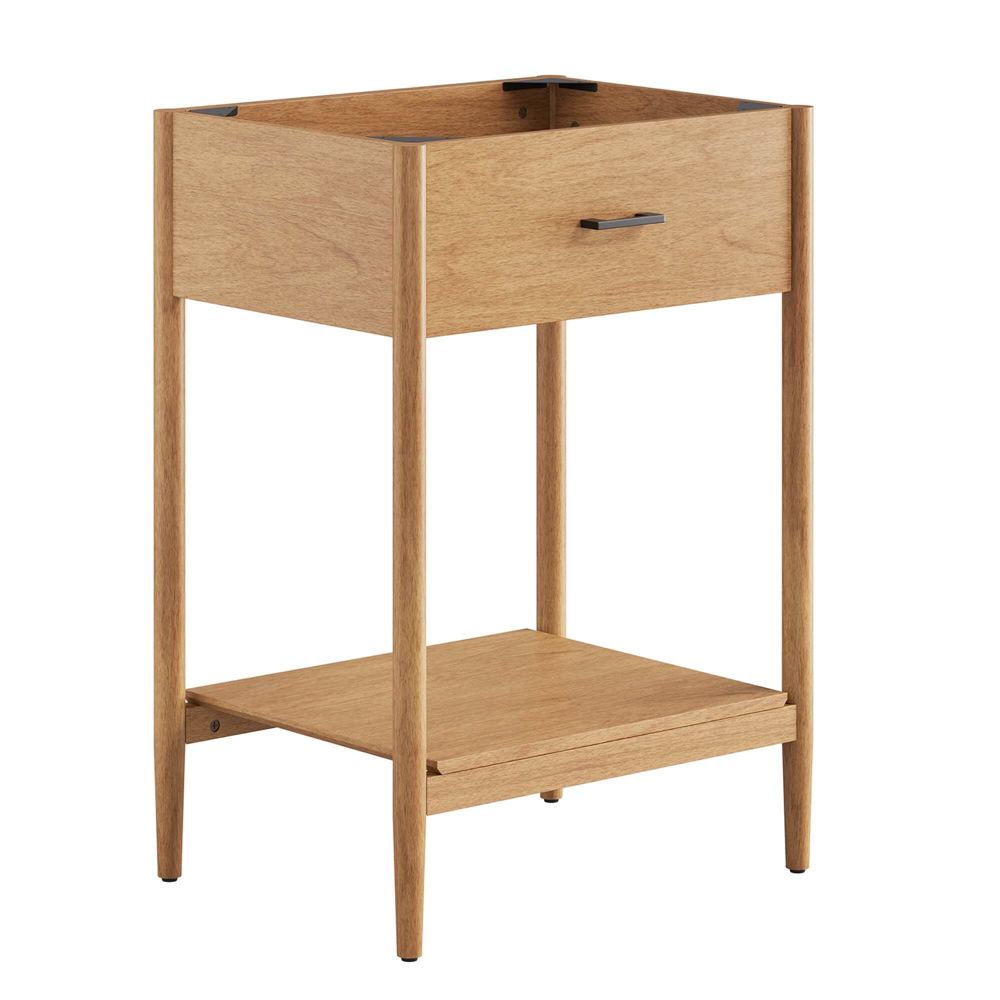Angle. Modway - Zaire Bathroom Cabinet Basin Not Included by Modway - Natural.