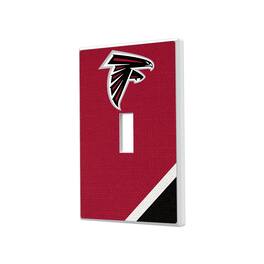 Keyscaper - Atlanta Falcons Diagonal Stripe Single Toggle Light Switch Plate - Multicolor