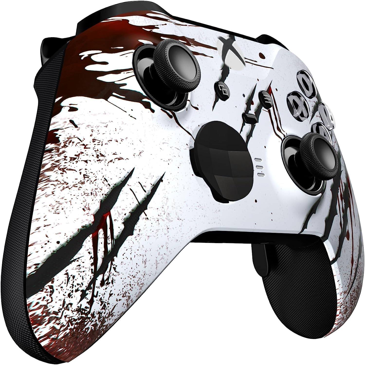 Left. Custom Controllerzz - Custom Elite Series 2 Wireless Controller for Xbox Series X, Xbox Series S, Xbox One - Slasher.