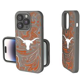 Keyscaper - NCAA - Texas Longhorns Paisley iPhone Soft Touch Case - 14 - Gray