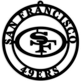 Fan Creations - San Francisco 49ers 16'' Team Logo Cutout - Black