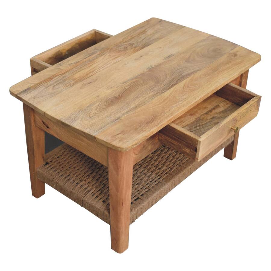 Artisan Furniture Rope 1 Drawer Coffee Table Brown IN3772 - Best Buy