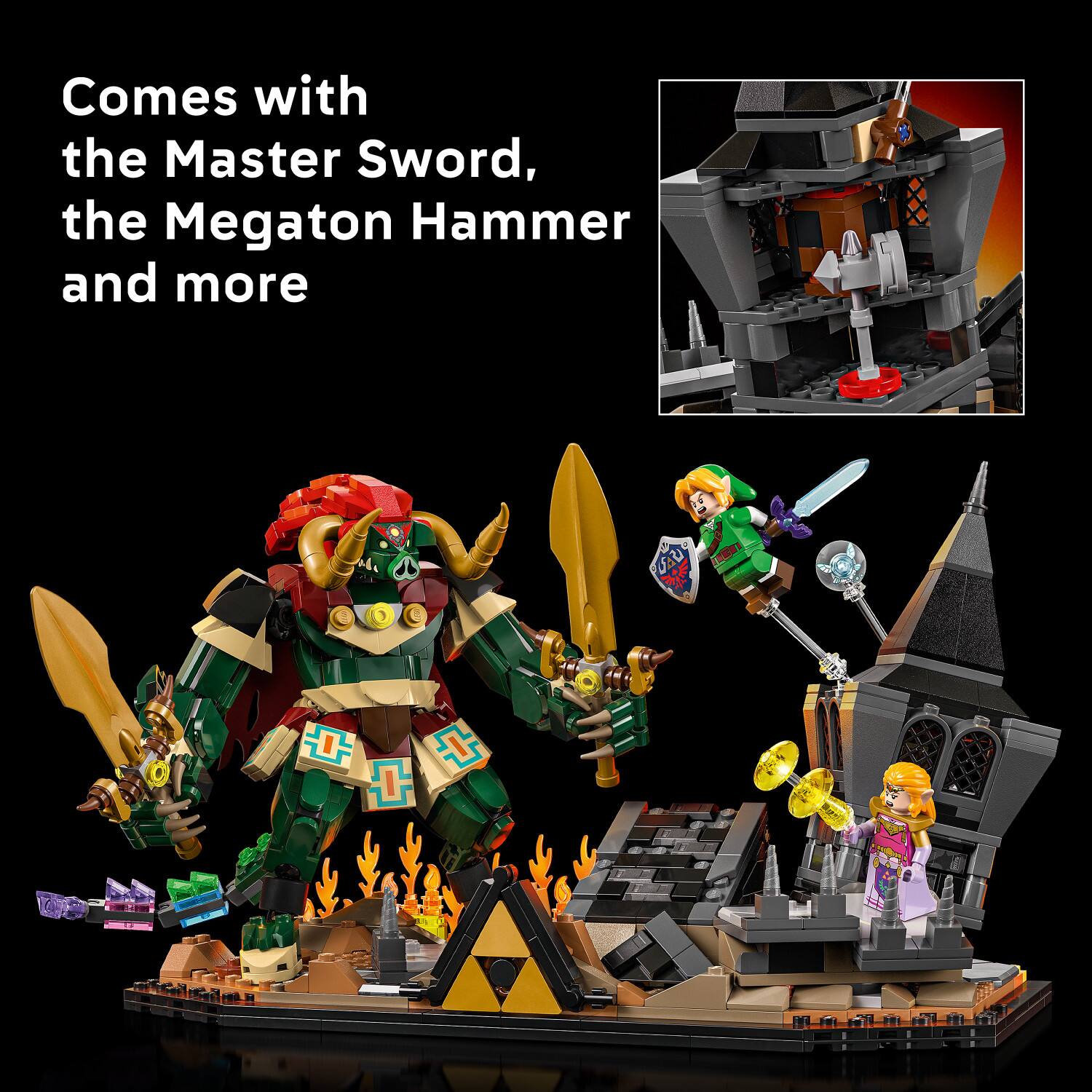 Comes with the Master Sword, the Megaton Hammer and more