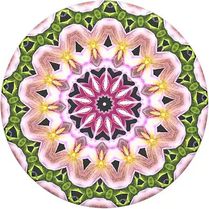 Front. PopSockets - Authentic PopSockets Pink Orchid Mandala Phone Universal Pop Grip New Popsocket - Orchid Mandala.