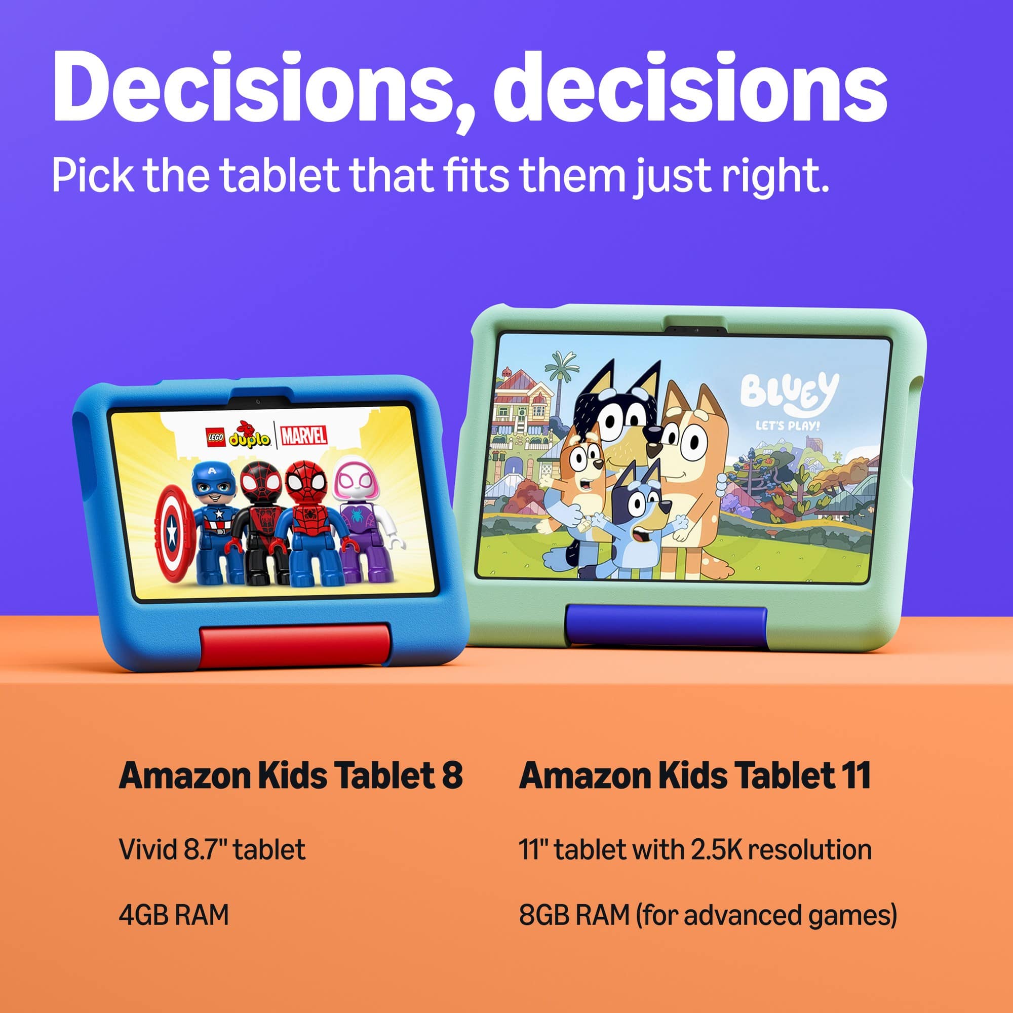 Amazon Kids Tablet 11 (all new) ages 3+, 11