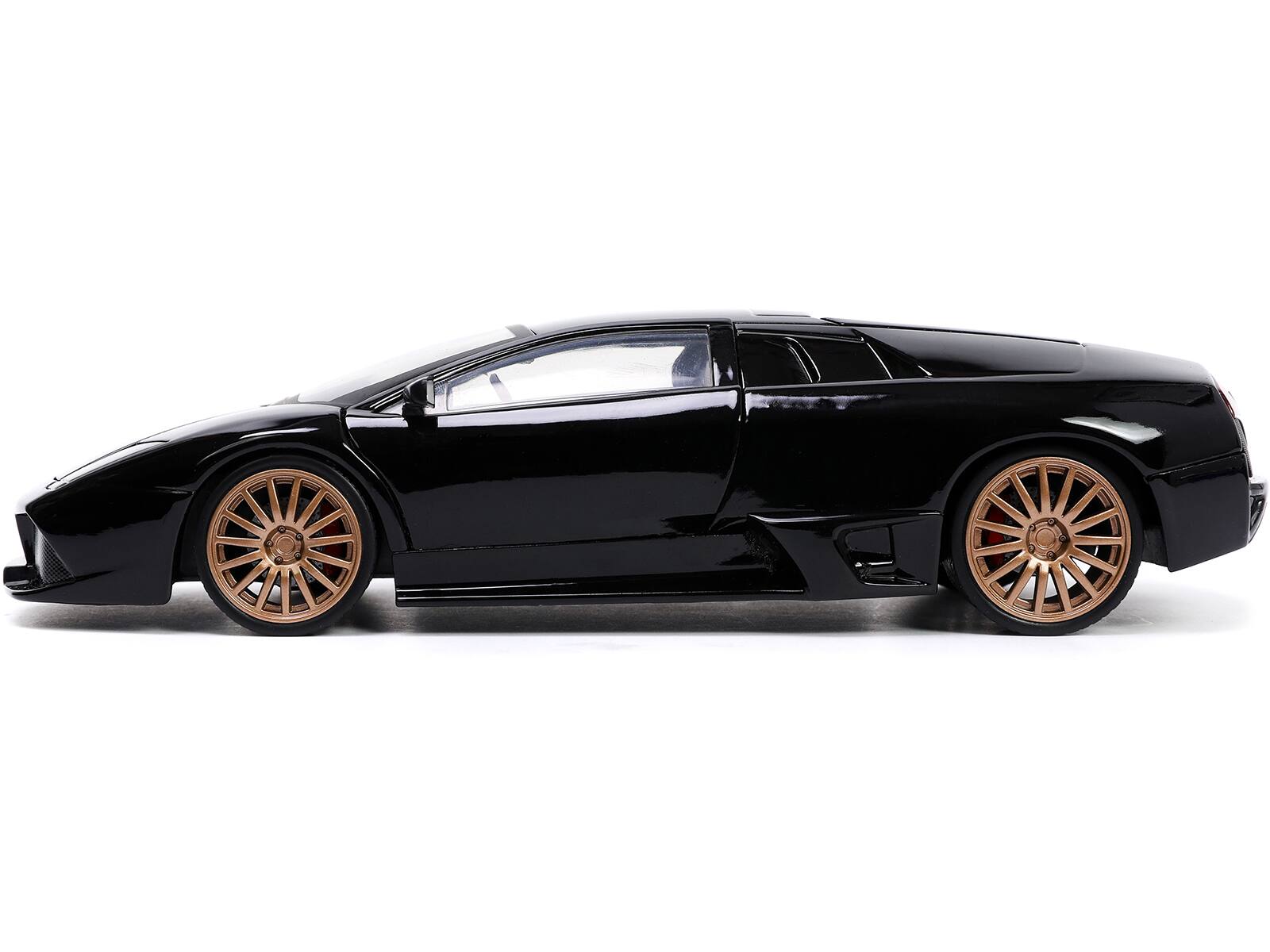 Alt View 2. Jada - Lamborghini Murcielago LP640 Black with Copper Wheels "Hyper-Spec" Series 1/24 Diecast Model Car by Jada.
