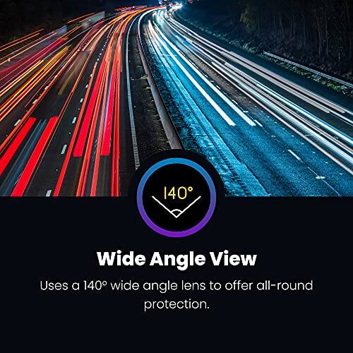 Wide Angle View  
Uses a 140° wide angle lens to offer all-round protection.