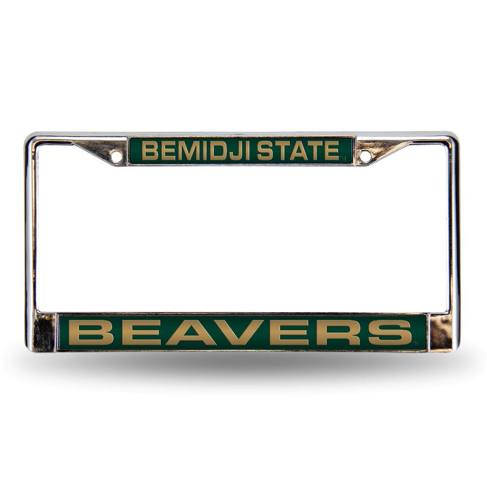 Bemidji State Beavers Chrome Metal Laser Cut License Plate Frame