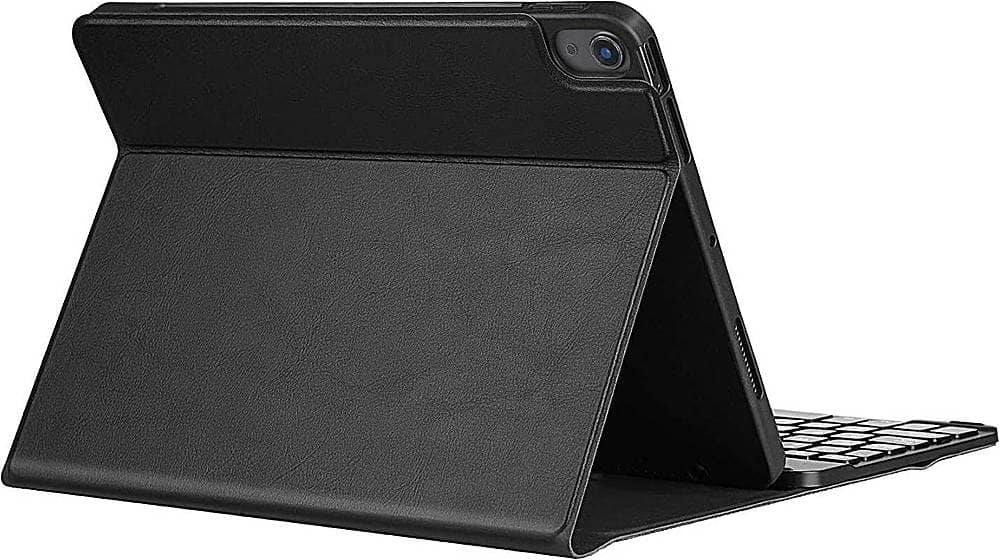 Left. SaharaCase - Keyboard Folio Case for Apple iPad Air 10.9" (4th Generation 2020 and 5th Generation 2022) - Black.