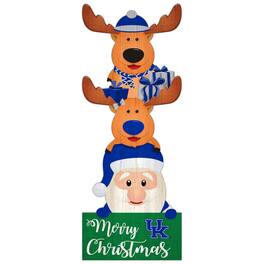 Fan Creations - Kentucky Wildcats 31'' Santa Stack Leaner - Multicolor