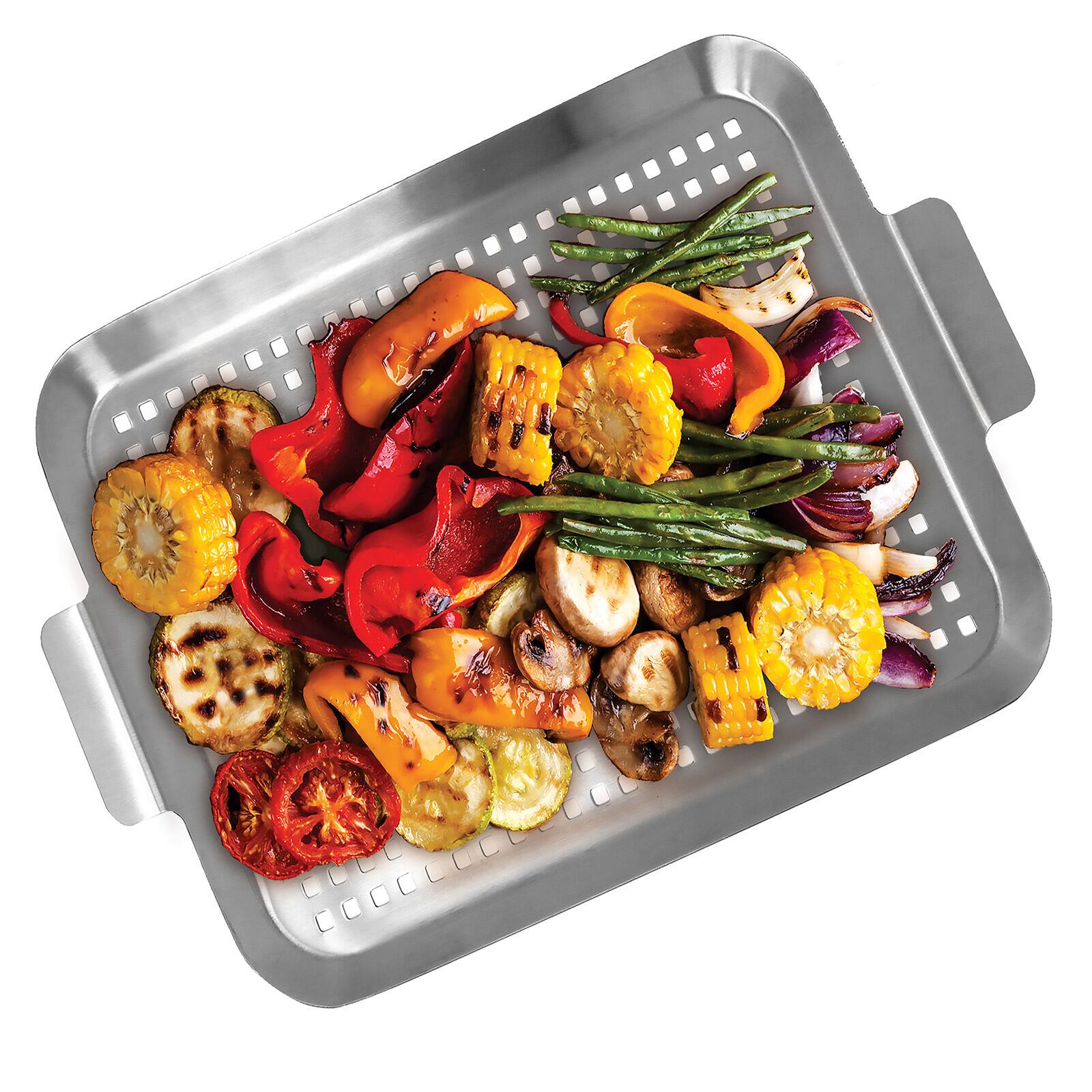 Alt View 2. Norpro - Stainless Steel Grid Grill - Silver.
