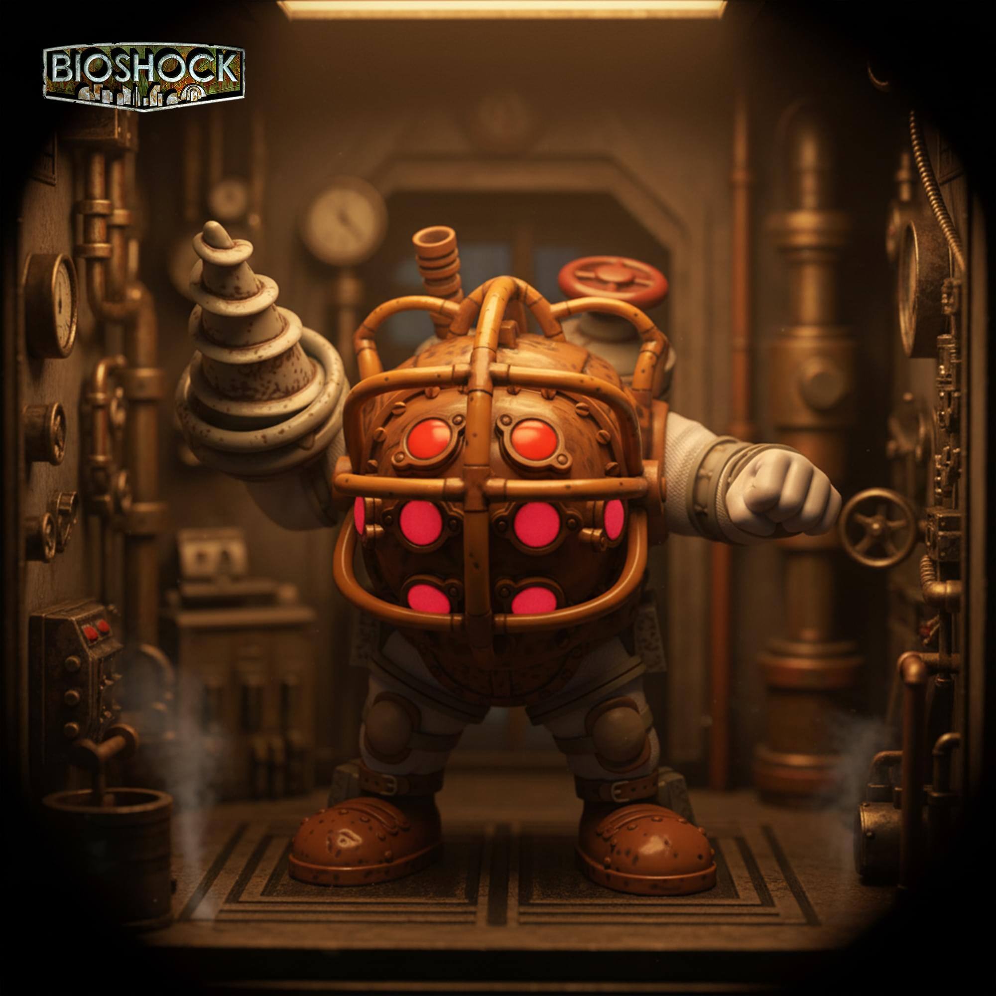 Alt View 2. Funko - Bioshock Funko POP Games | Bouncer Big Daddy - Multi-Colored.