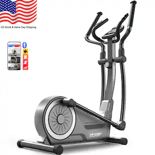 HARISON - Elliptical for Home, 350 LB Capacity, Magnetic Trainer with 16 Resistance Levels & Smart APP (BBE1190 - Black
