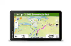 18mi 2_47 NNE 472 75 49 + - and SSM5 Snowmobile Trail 28 Parisian Island Sault Ste Marie 173 GARMIN 17 m 19m h Speed D106 Feeder Trail P 9:40 F8 Arrival