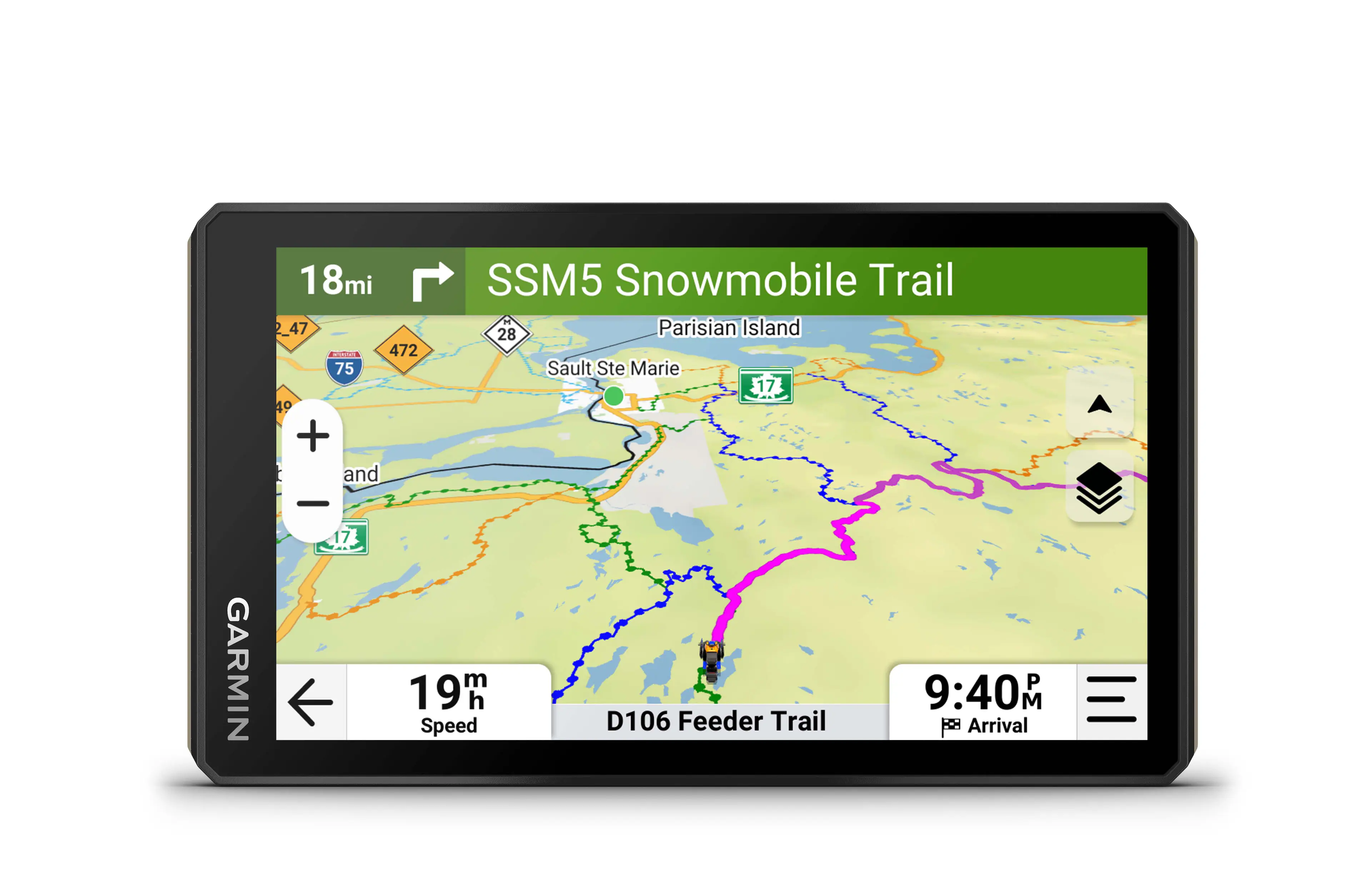 Garmin - Tread 2 Powersport Navigator 6" GPS with Built-In Bluetooth - Black