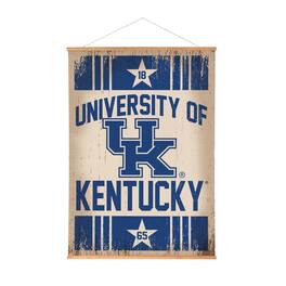 Evergreen Enterprises - Kentucky Wildcats 36" x 54" Large Canvas Wall Art Tapestry with Wood Frame - Multicolor