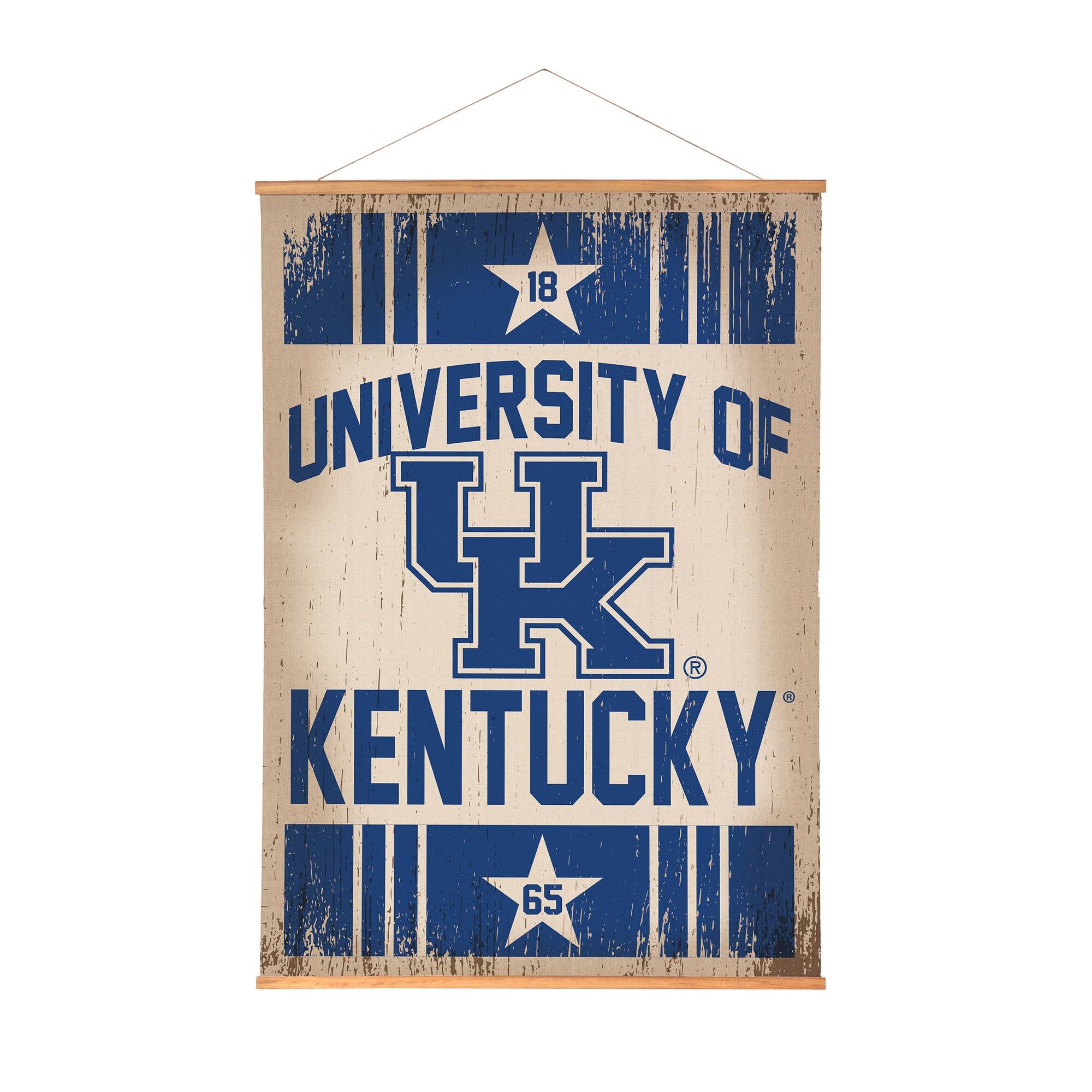 Kentucky Wildcats 36" x 54" Large Canvas Wall Art Tapestry with Wood Frame