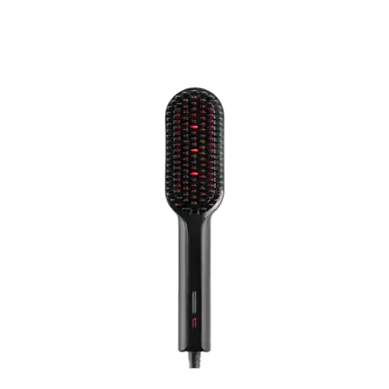 Front. TYMO - TYMO Ionic Plus Hair Straigheneing Brush - Black.