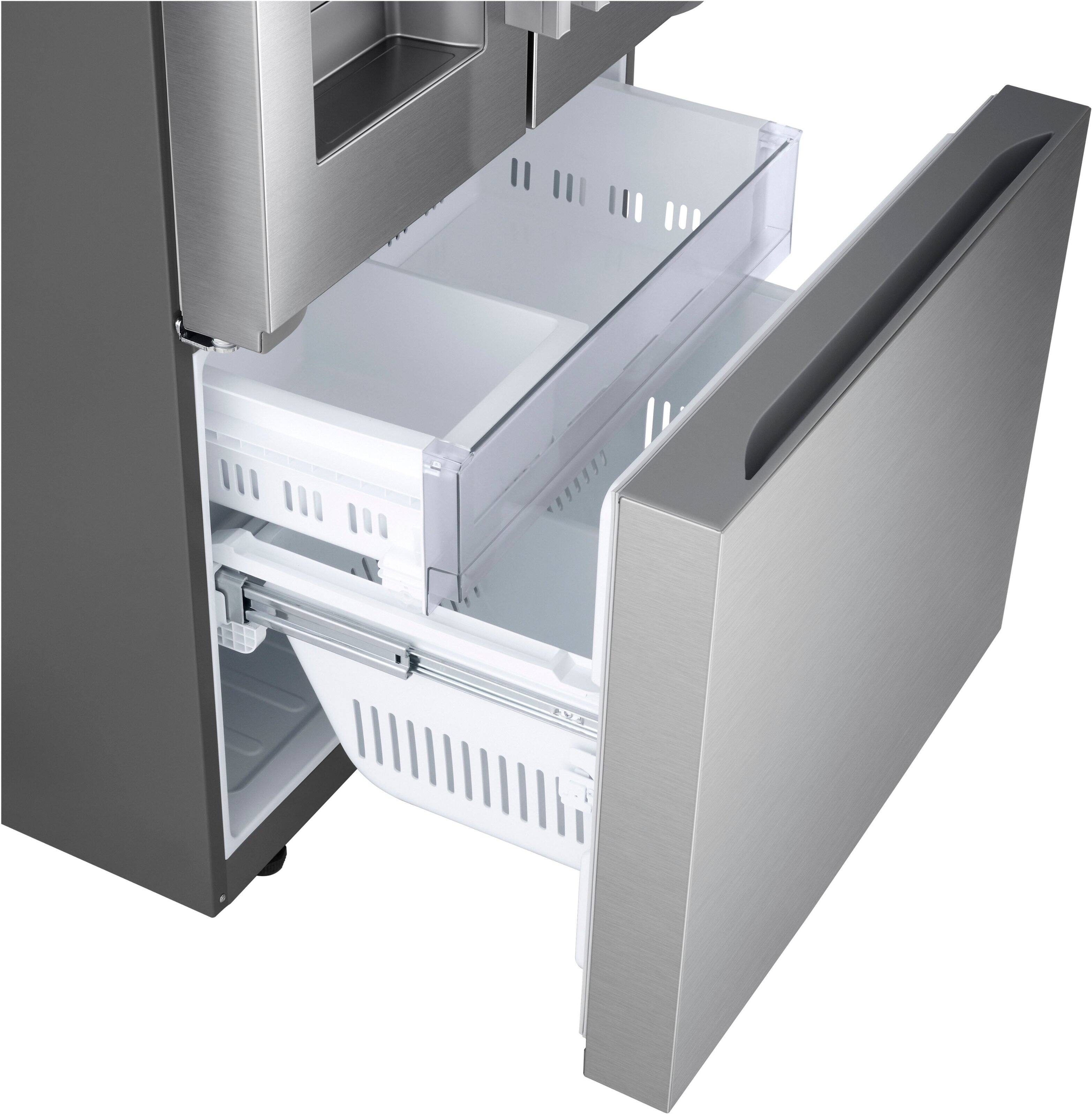 Alt View 11. LG - Counter-Depth MAX 20.2 Cu. Ft. French Door Smart Refrigerator with Dual Ice - PrintProof Stainless Steel.