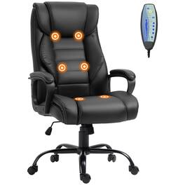 Vinsetto - Ergonomic Massage Office Chair with 6-Point Vibration - Black