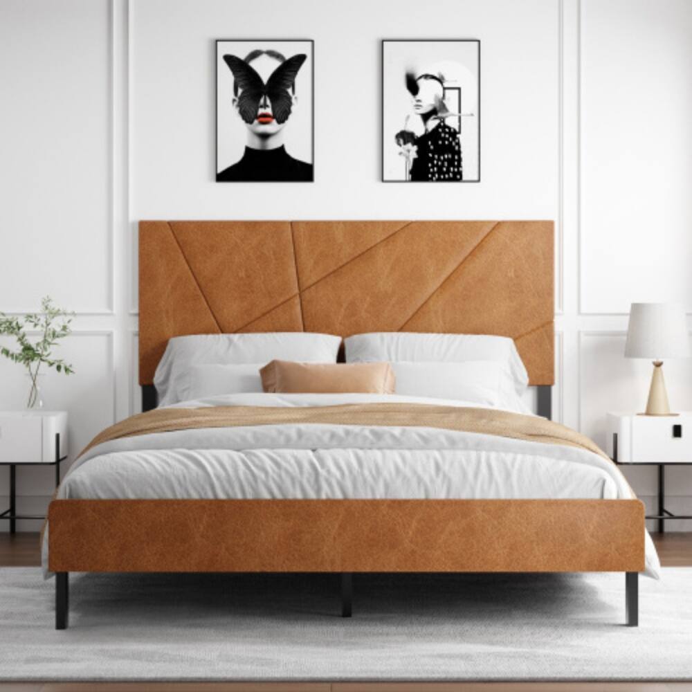 Brown Queen Bed Frame