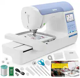 Brother - PE900 Embroidery Machine 5" x 7", Cuts Jump Stitches, Wireless, Includes Embroidery Magic: Quick Start Video - White