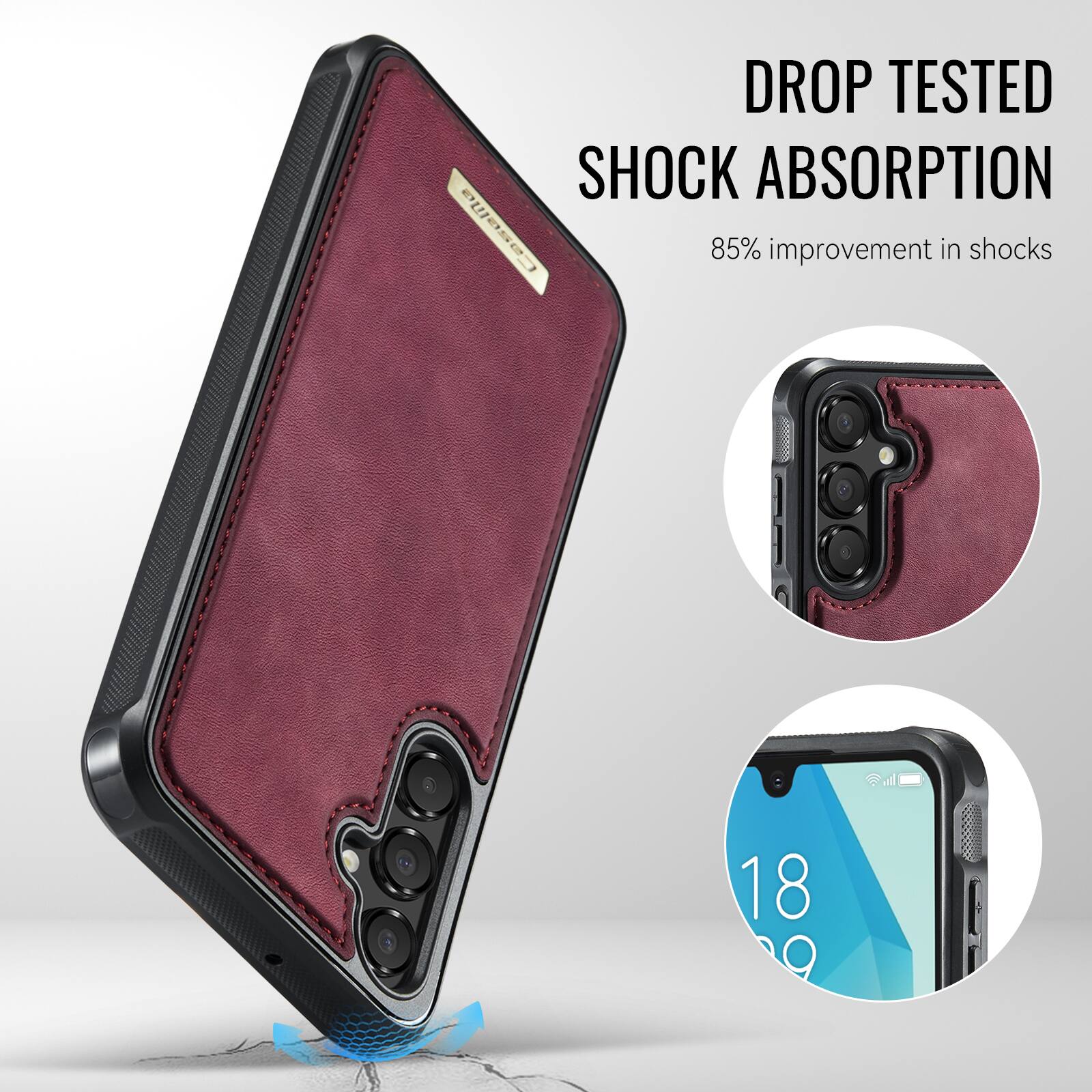 DROP TESTED  
SHOCK ABSORPTION  
85% improvement in shocks
