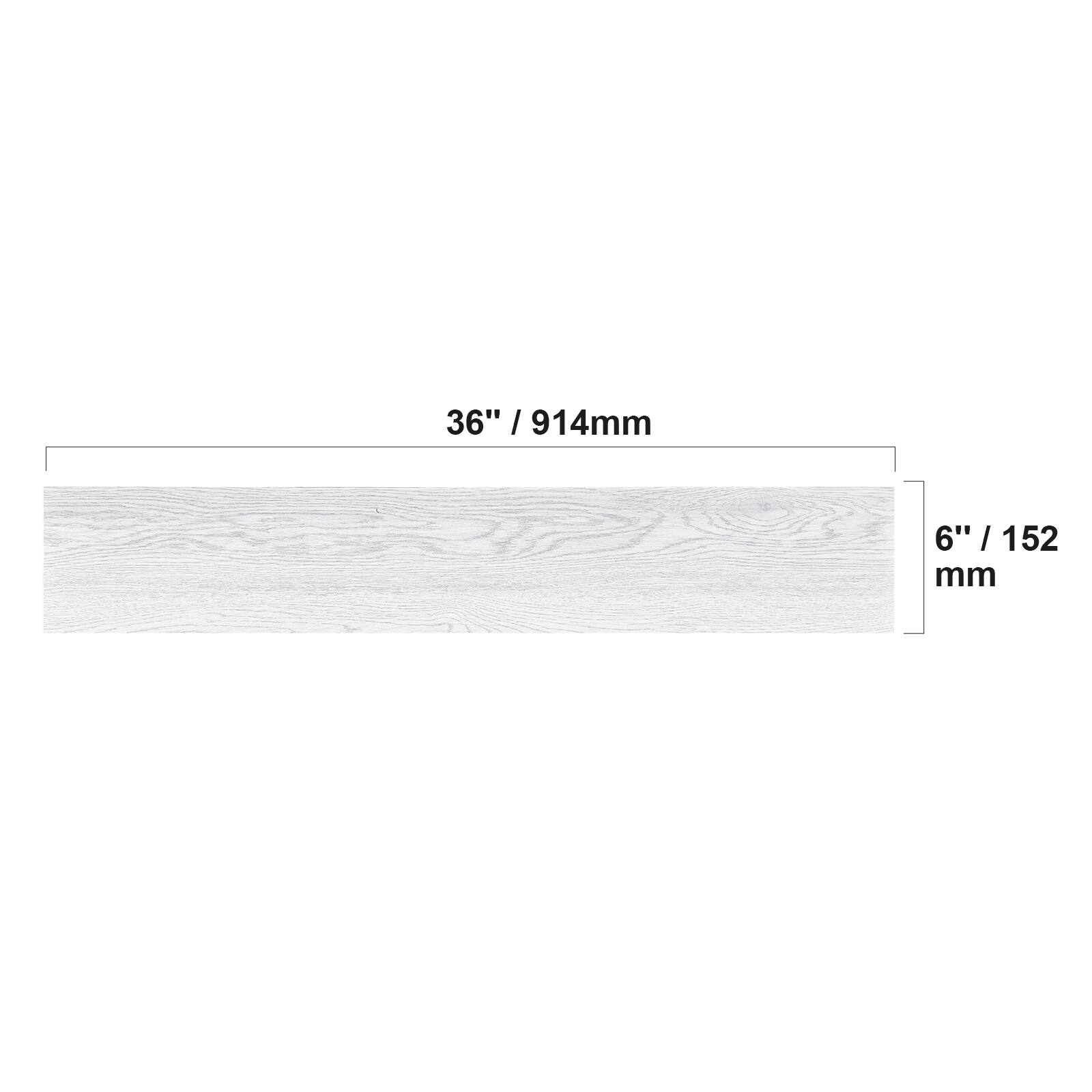 The corrected text is:

36" | 914 mm
6" | 152 mm