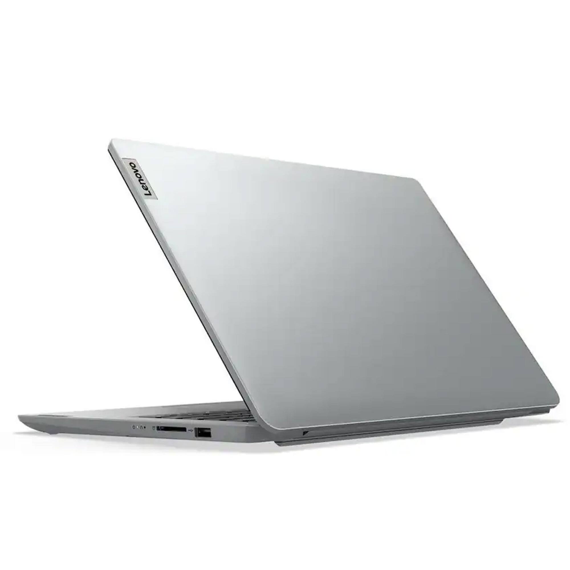 Back. Lenovo - Lenovo Ideapad 1 14" Laptop 4GB Memory, 128GB eMMC (Cloud Gray) Accessory Bundle - Grey.