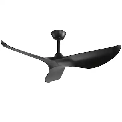 Front. Sofucor - 38 inch Ceiling Fans with Remote Control 6 Speed Indoor Outdoor Carved Blades Ceiling Fan for Bedroom Farmhouse Patio - Black.