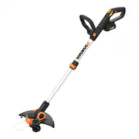 WORX - 20V 12" Cordless Straight Shaft Grass Trimmer & Edger (1 x 2.0 Ah Battery and 1 x Charger) - Black - Front_Zoom