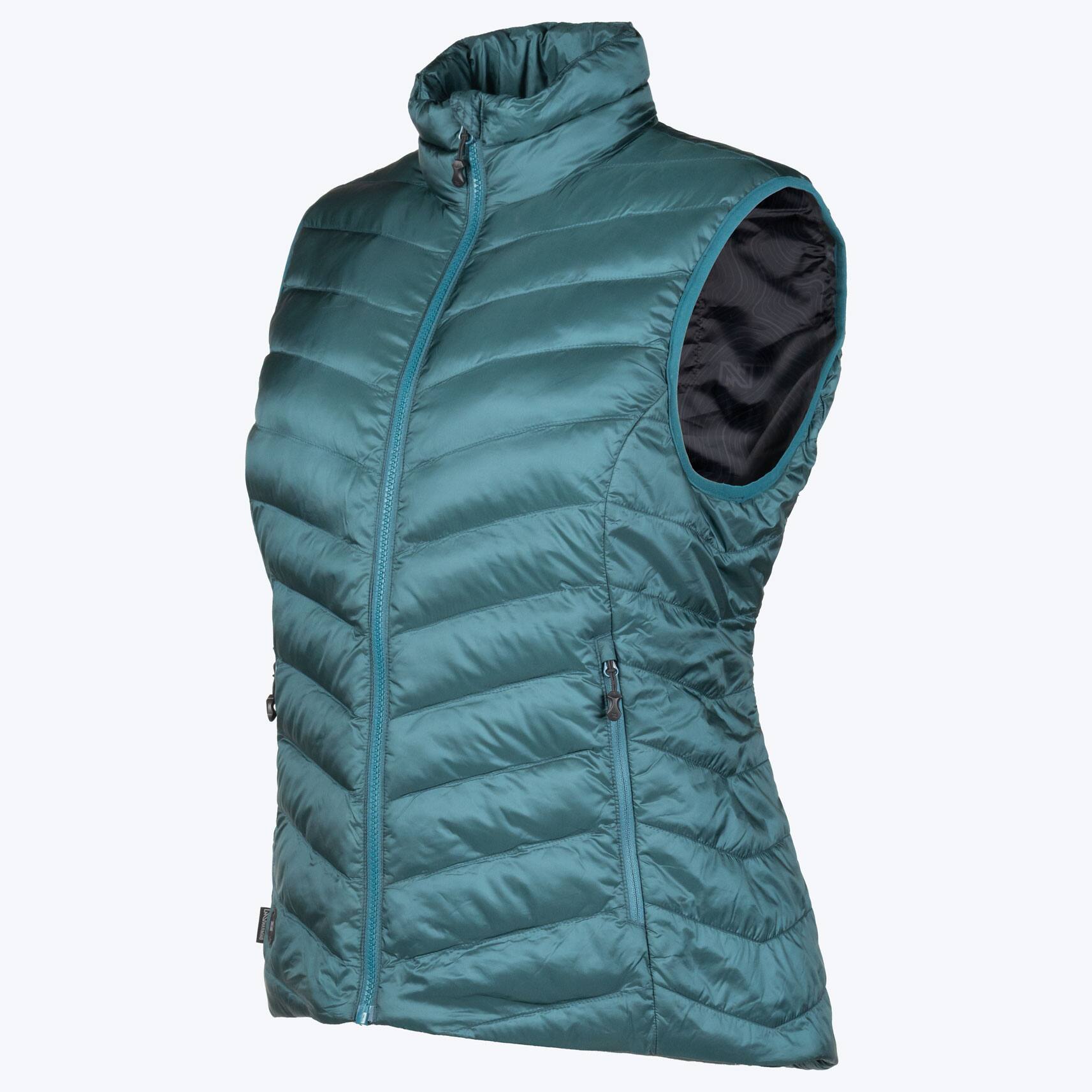 Alt View 4. Mobile Warming - Women's Backcountry Xtera Heated Vest - Teal.
