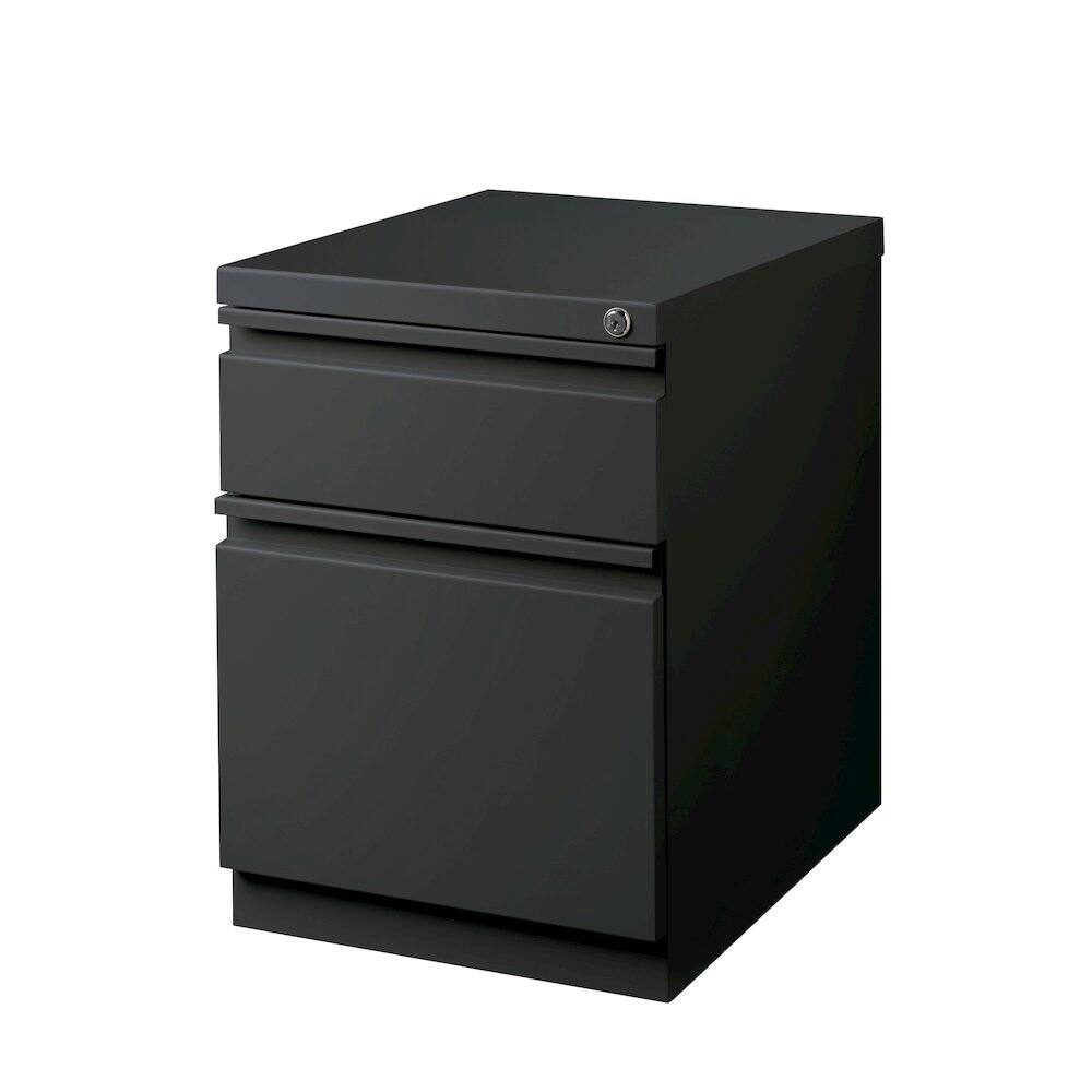 Alt View 1. Hirsh - Hirsh 20" Deep Mobile Pedestal File Cabinet 2 Drawer Box-File, Charcoal - Gray.
