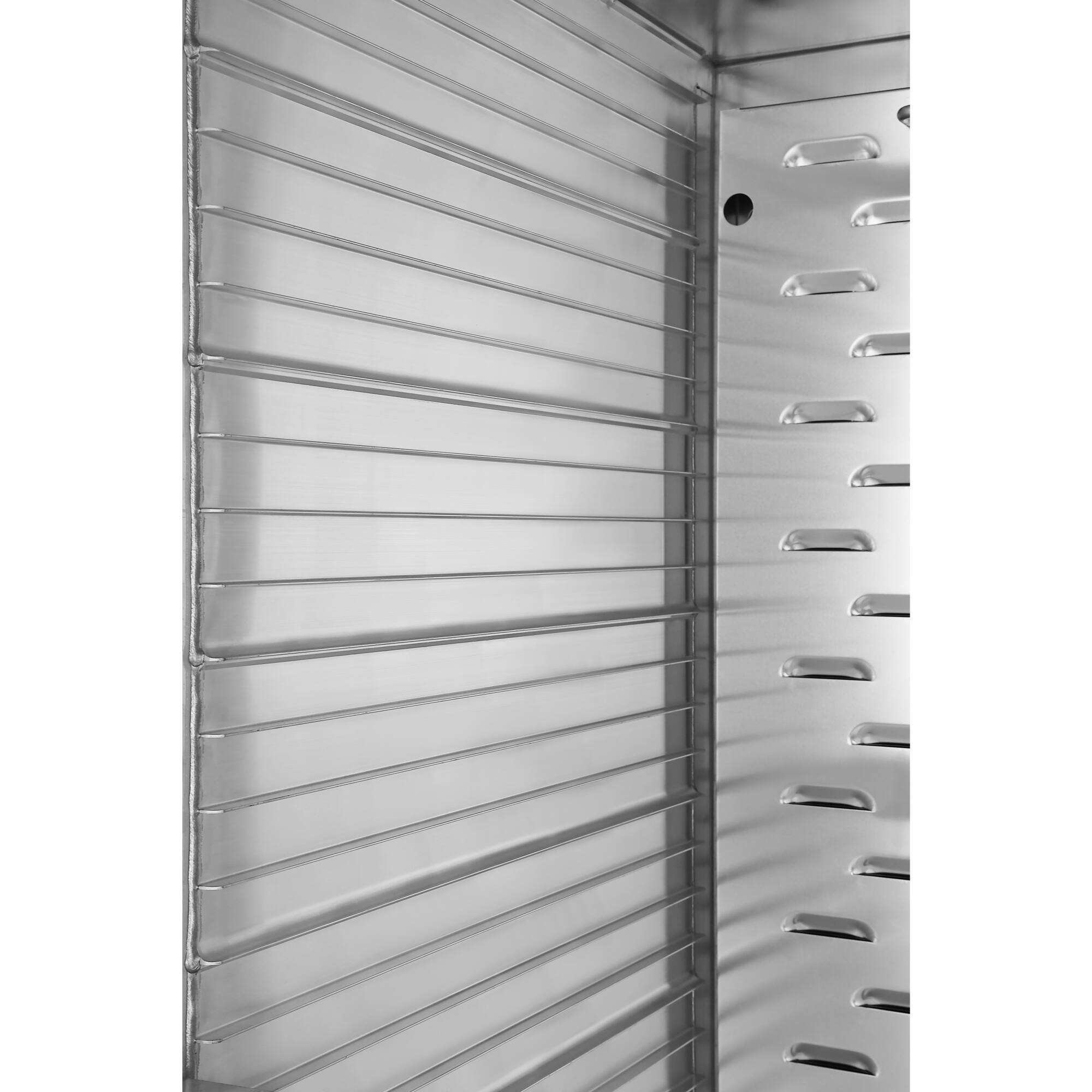 Alt View 5. Koolmore - 33 in. Commercial Insulated Heated Holding/Proofing  Cabinet with 32-Pan Capacity and Solid Dutch Doors in Silver - Silver.