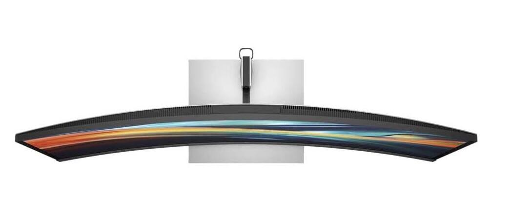 Alt View 4. HP - HP 740pm 40" Class Webcam 5K2K WUHD Curved Screen LED Monitor - 21:9 - Black, Silver.