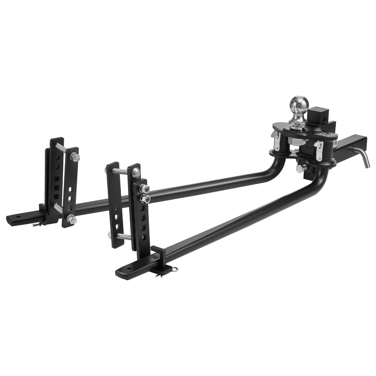 Alt View 5. VEVOR - Weight Distribution Hitch, 14000 lbs Max Towing & 1400 lbs Max Tongue, Weight Distributing Hitches Kit with Sway Control - Black.