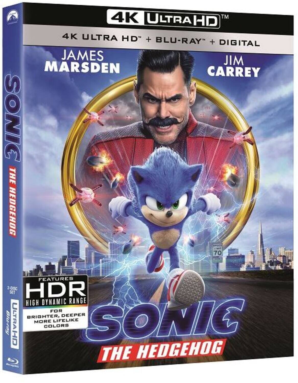 Alt View 1. Sonic the Hedgehog   - 4K Blu-Ray.