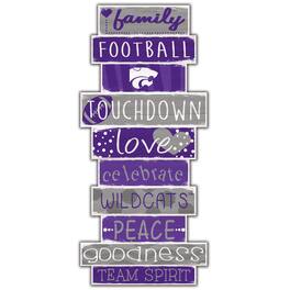 Fan Creations - Kansas State Wildcats 5'' x 24'' Celebrations Stack Sign - Multicolor