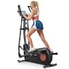 Front. MERACH - MERACH E27 Elliptical Trainer Magnetic Exercise Machine Hyper-Quiet 8 Resistance Levels - Black.