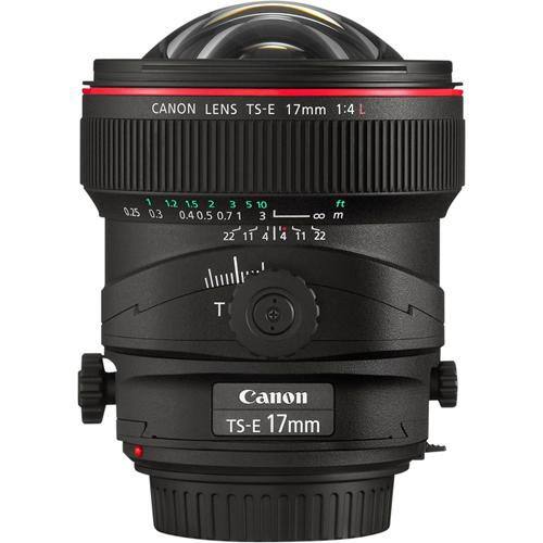 CANON LENS TS-E 17mm 1:4 L  
1 1.2 1.5 2 3 5 10 ft  
0.25 0.3 0.4 0.5 0.7 1 3 8 m  
ta 22 14 11 4 I 4 11 22  
Canon TS-E 17mm