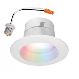 Halo - RGB 4 in. W LED Smart-Enabled Recessed Downlight 7.1 W