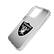 Alt View 1. Keyscaper - Las Vegas Raiders Linen Logo iPhone Clear Case - 13 mini - Multicolor.