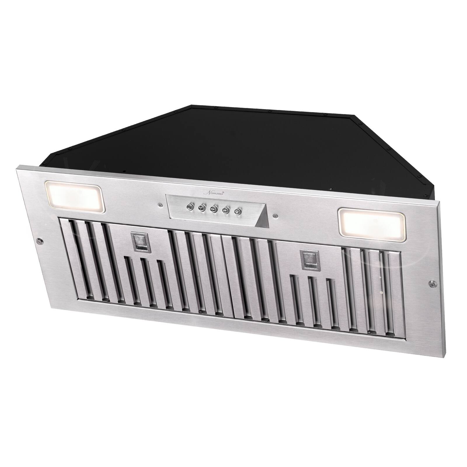 Left. Akicon - Akicon 30 in. 600 CFM Ducted Range Hood Insert in Stainless Steel - Stainless steel.