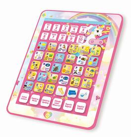Lexibook - Unicorn Bilingual Talking Educational Tablet to Learn Letters and Numbers