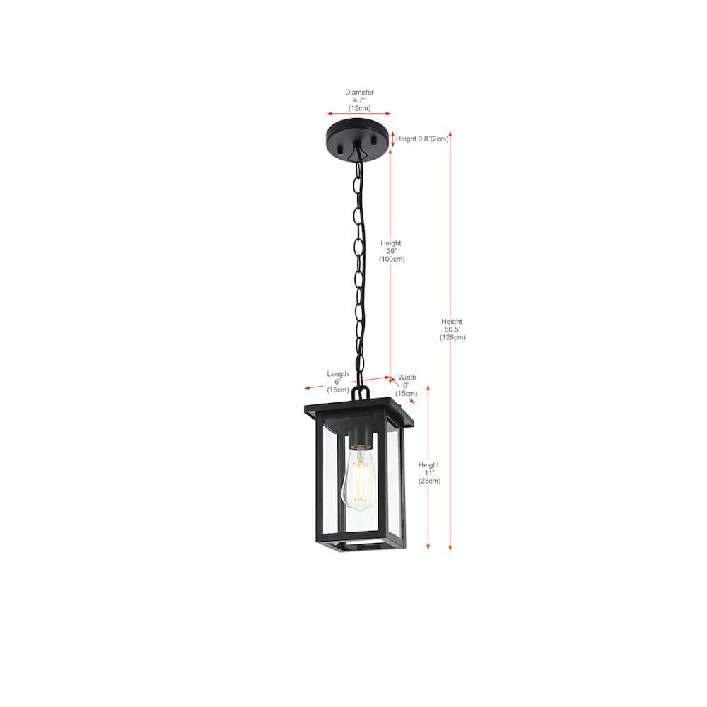 Elegant Lighting - Venango 7 inch Outdoor Pendant - Black price history on PriceWatchPro