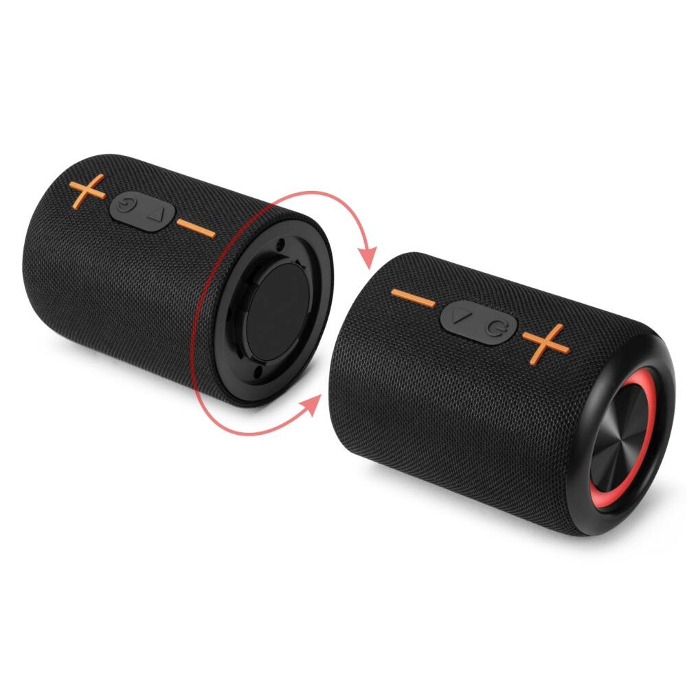 Front. Phivve - 20W 2 in 1 Wireless Portable Speaker with Stereo Sound, Colorful Lights, IPX6 Waterproof, 15h Playtime.
